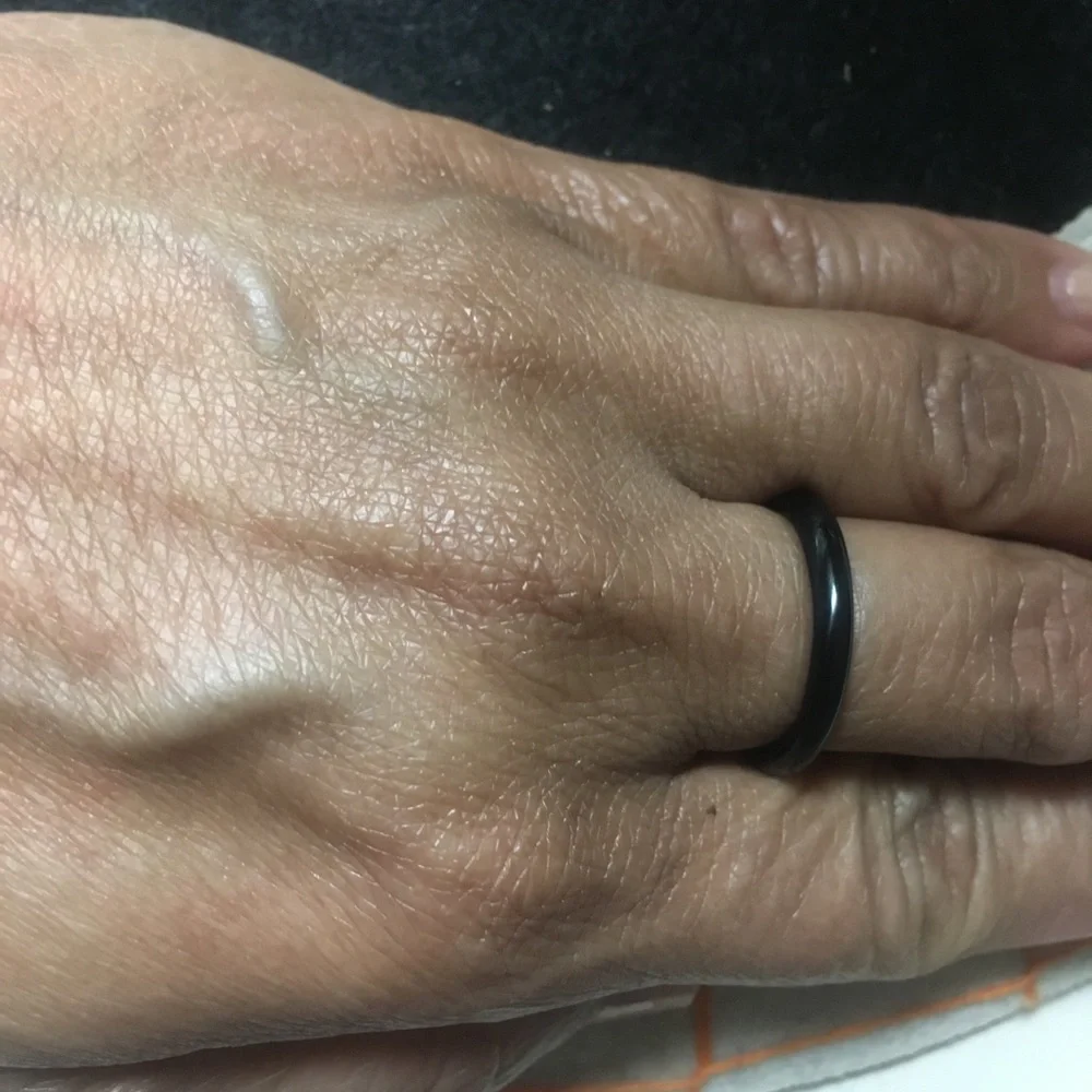 Genuine Black Onyx Ring 1 Band